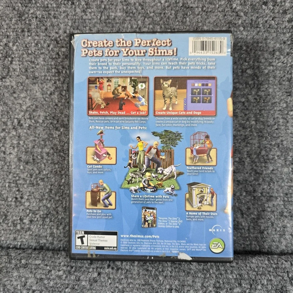 The Sims 2 Pets‎ PC Game Expansion Pack 2006 Complete
